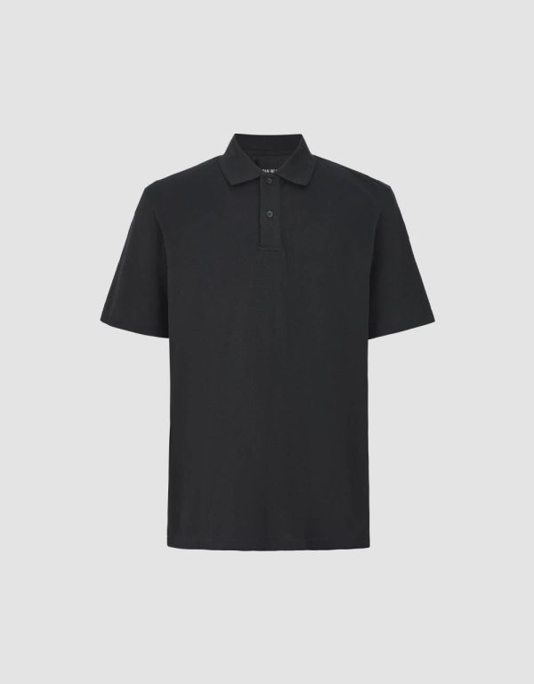 Button Half Placket Straight Polo Shirt - Image 2