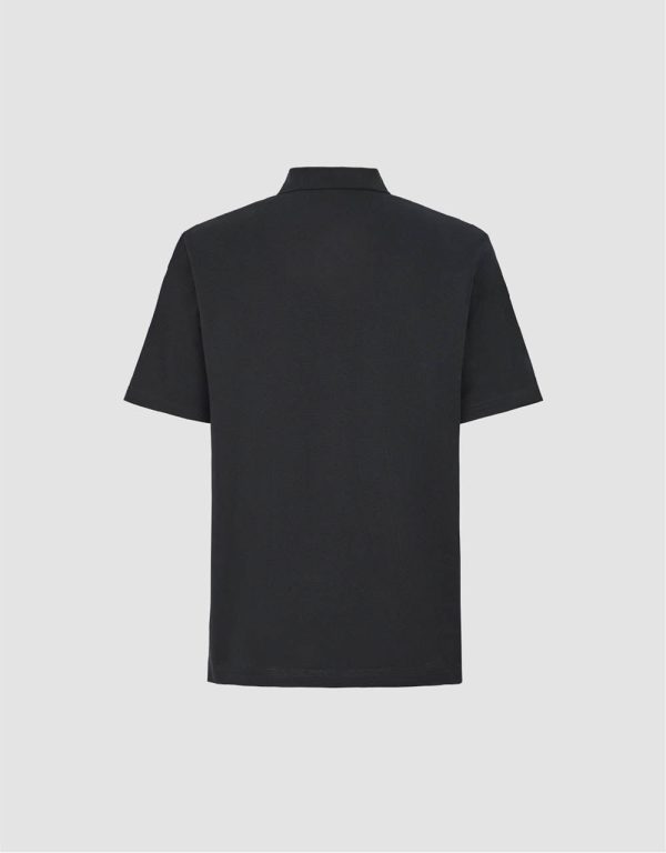 Button Half Placket Straight Polo Shirt - Image 5