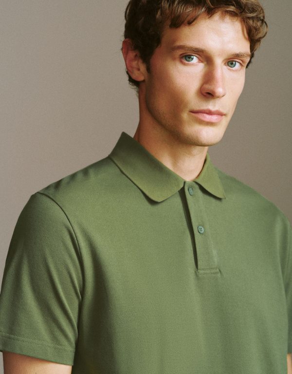 Button Half Placket Straight Polo Shirt - Image 20