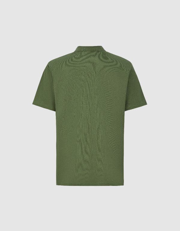 Button Half Placket Straight Polo Shirt - Image 21