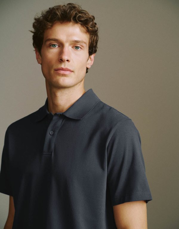 Button Half Placket Straight Polo Shirt - Image 39