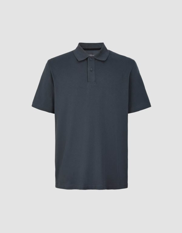 Button Half Placket Straight Polo Shirt - Image 38