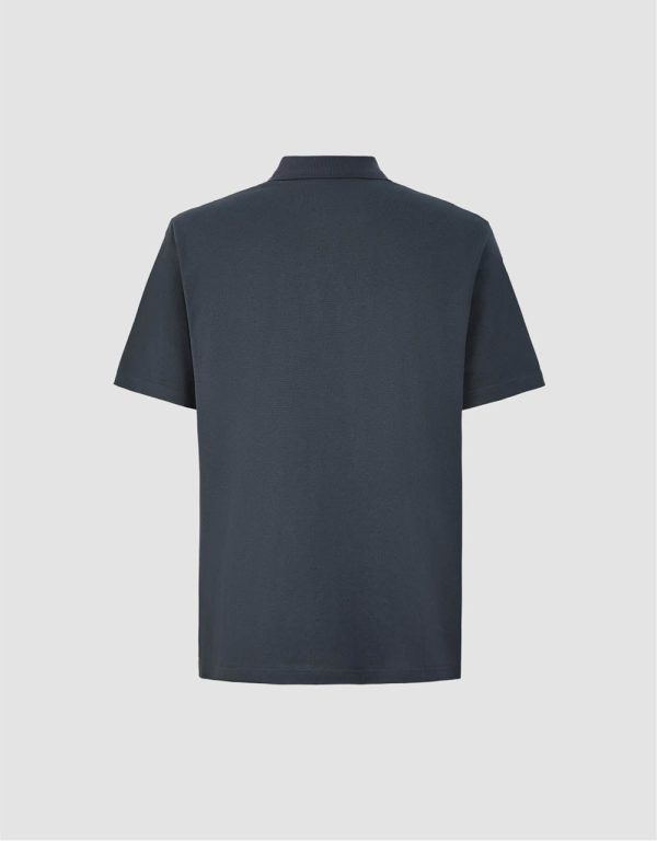 Button Half Placket Straight Polo Shirt - Image 40
