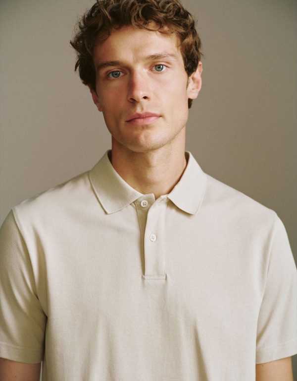 Button Half Placket Straight Polo Shirt - Image 12