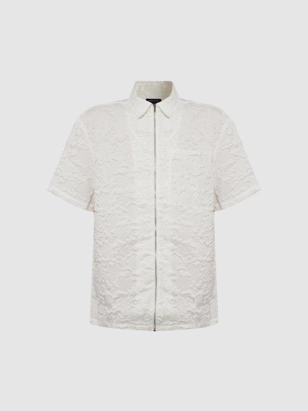 Loose Zip Up Front Shirts
