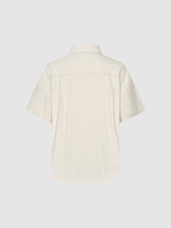 Denim Short Sleeve Shirts - Image 2