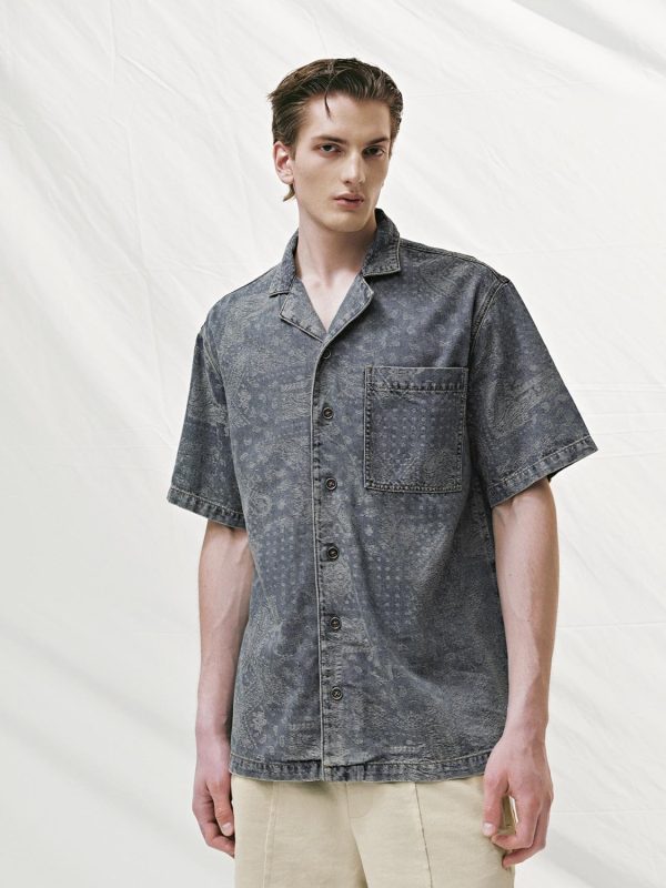 Denim Short Sleeve Shirts