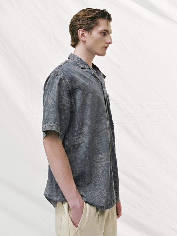 Denim Short Sleeve Shirts - Image 2