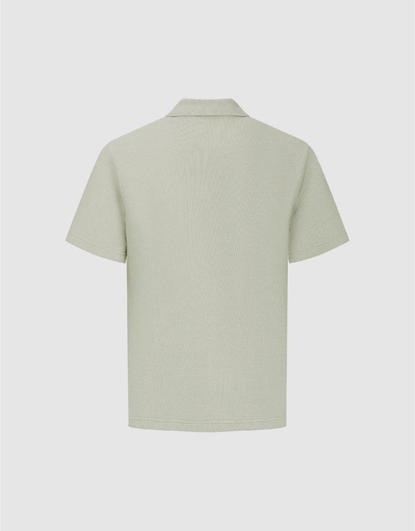 Knitted A-Line Polo Shirt - Image 2