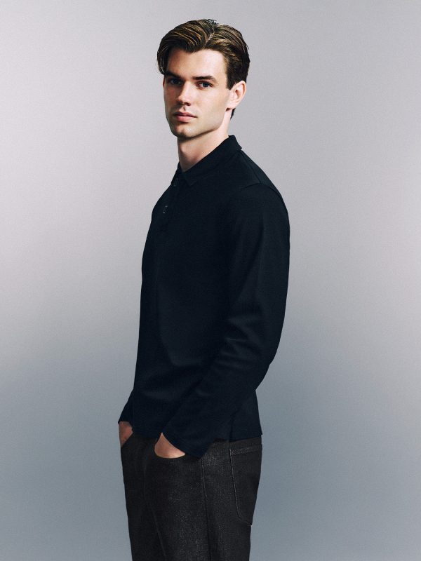 Regular Long Sleeve Polo Shirts - Image 2