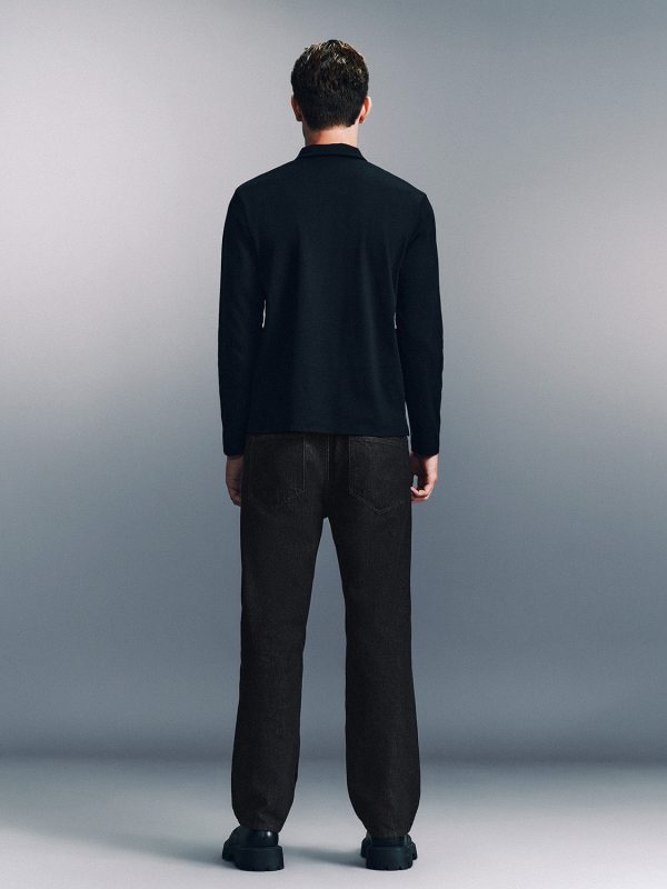 Regular Long Sleeve Polo Shirts - Image 3