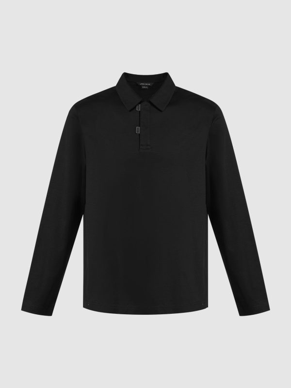 Regular Long Sleeve Polo Shirts - Image 6