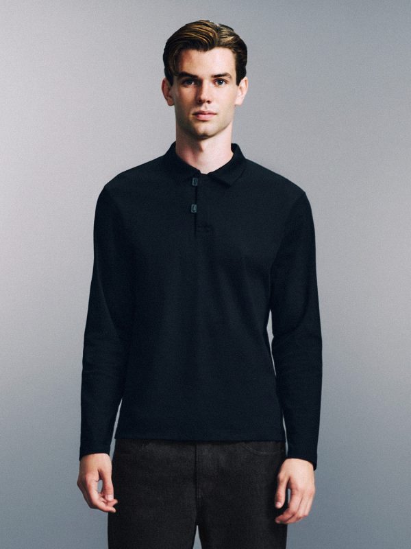 Regular Long Sleeve Polo Shirts - Image 7