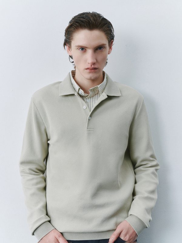 Button Half Placket Polo Shirts - Image 3