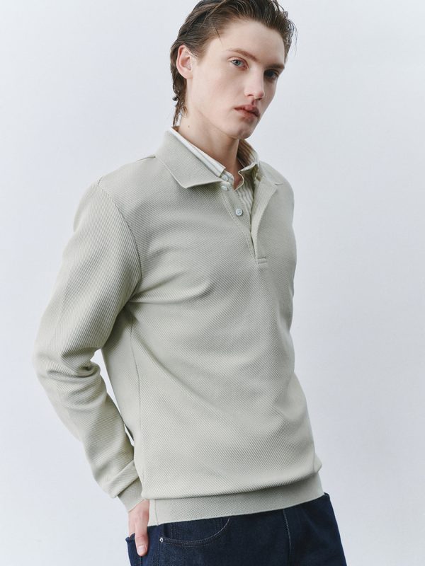 Button Half Placket Polo Shirts - Image 5