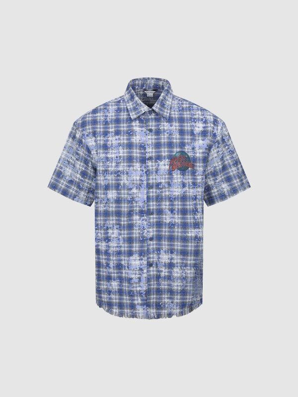 Plaid Short Sleeve Shirts - Image 3