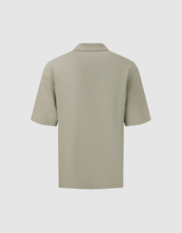 Cartoon Embossed Loose Polo Shirt - Image 5